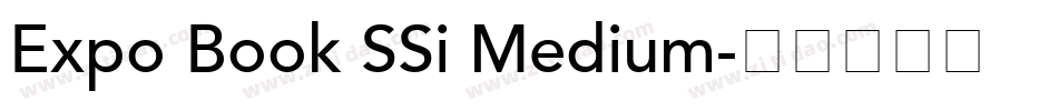 Expo Book SSi Medium字体转换